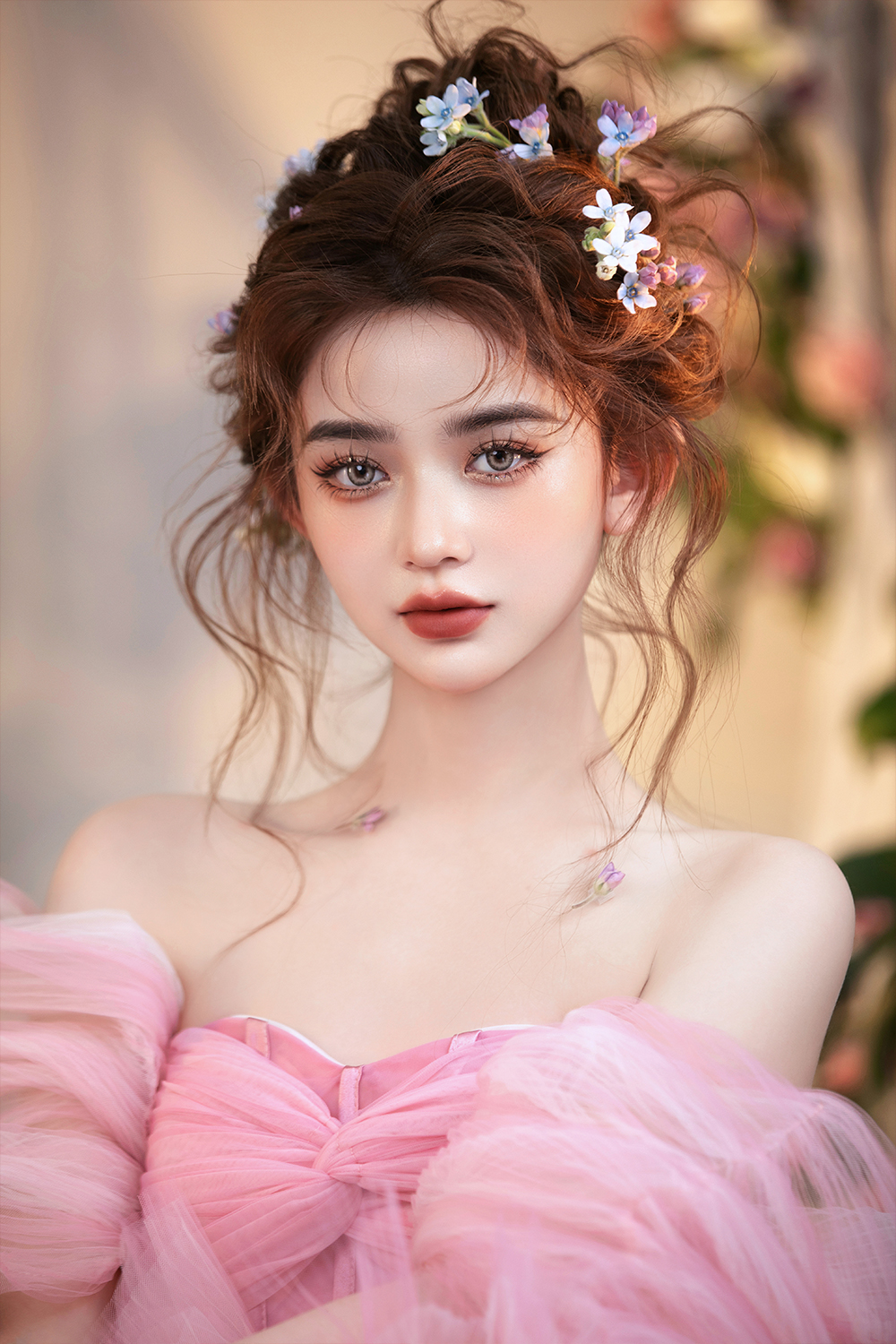 潮款出圈&甜喪風(fēng)鮮花抽絲造型