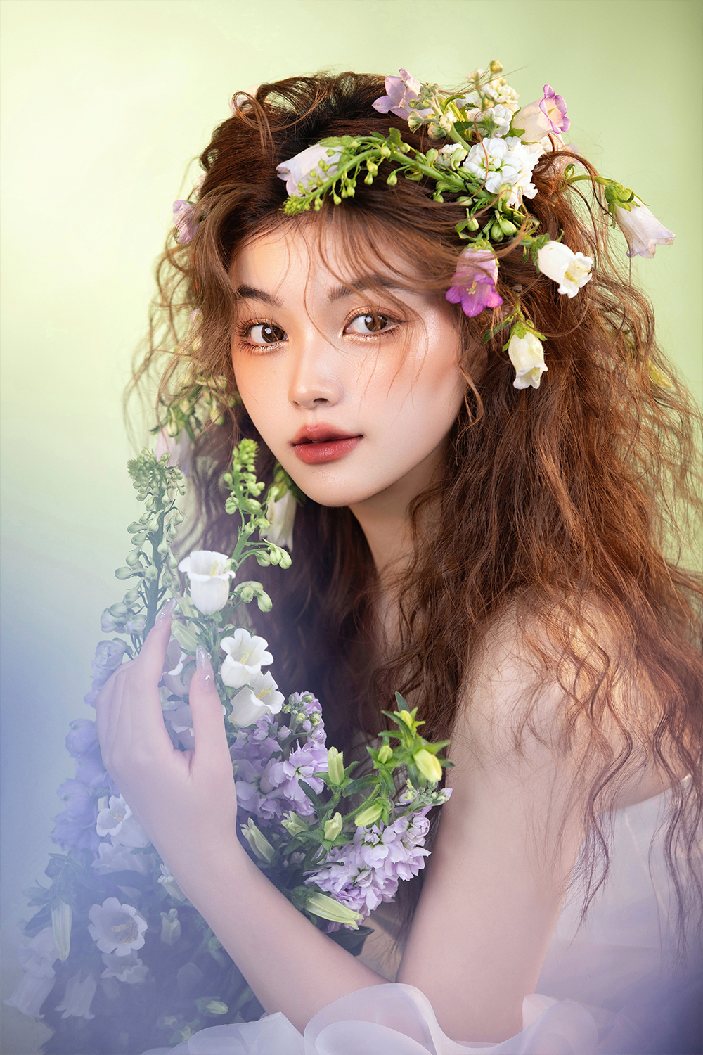 三款慵懶氛圍感羊毛卷造型&鮮花披發(fā)造型